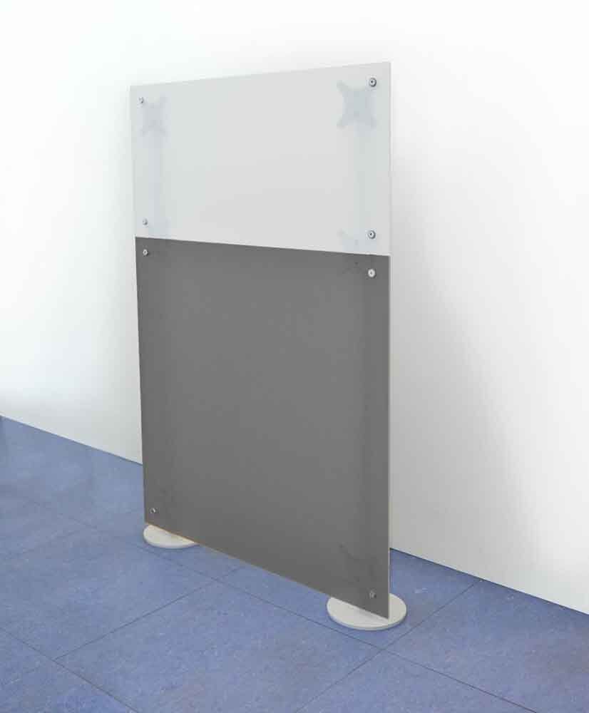 pareti divisorie lineari modulo singolo bianco grigio