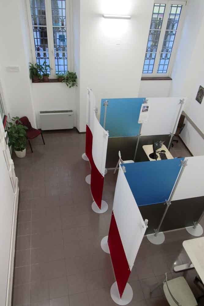 Pareti ad angolo uffici open space