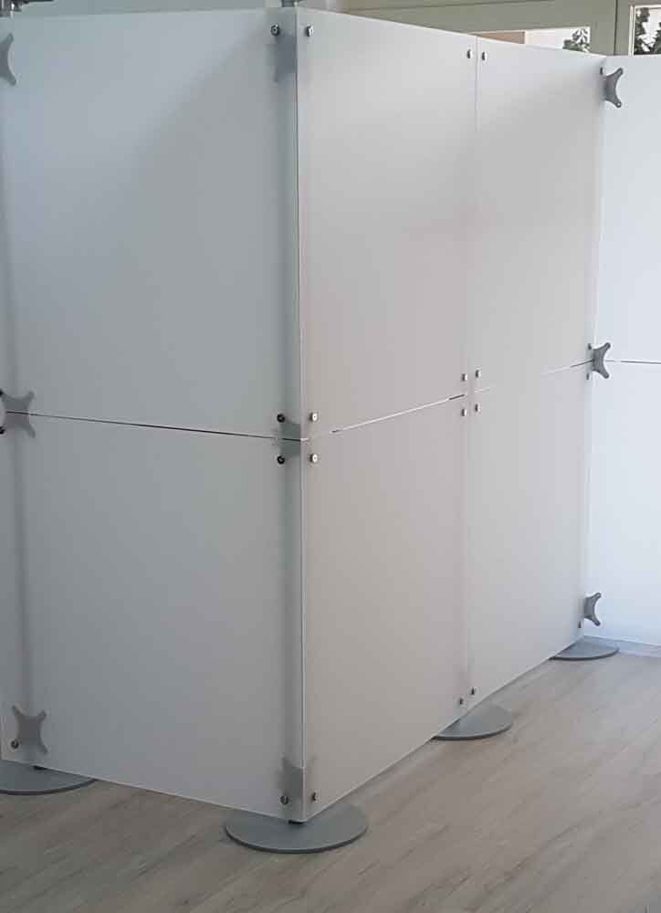 Pareti ad angolo h200 cm colore bianco