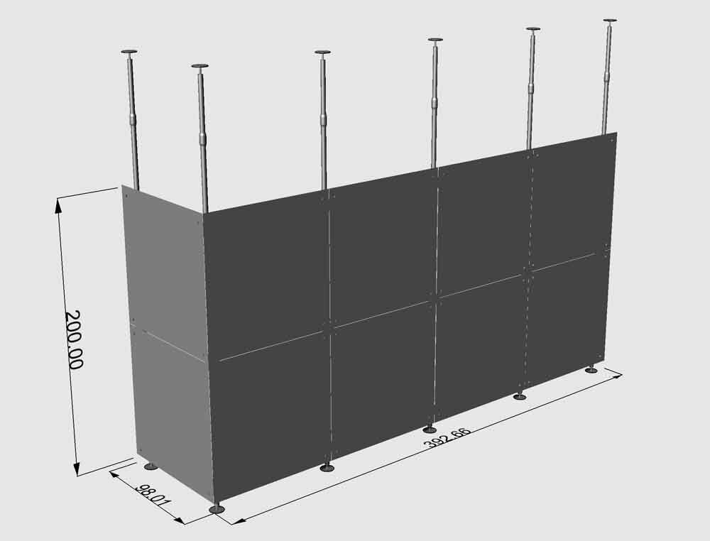 Pareti Divisorie Le Pareti Con Fissaggio A Soffitto