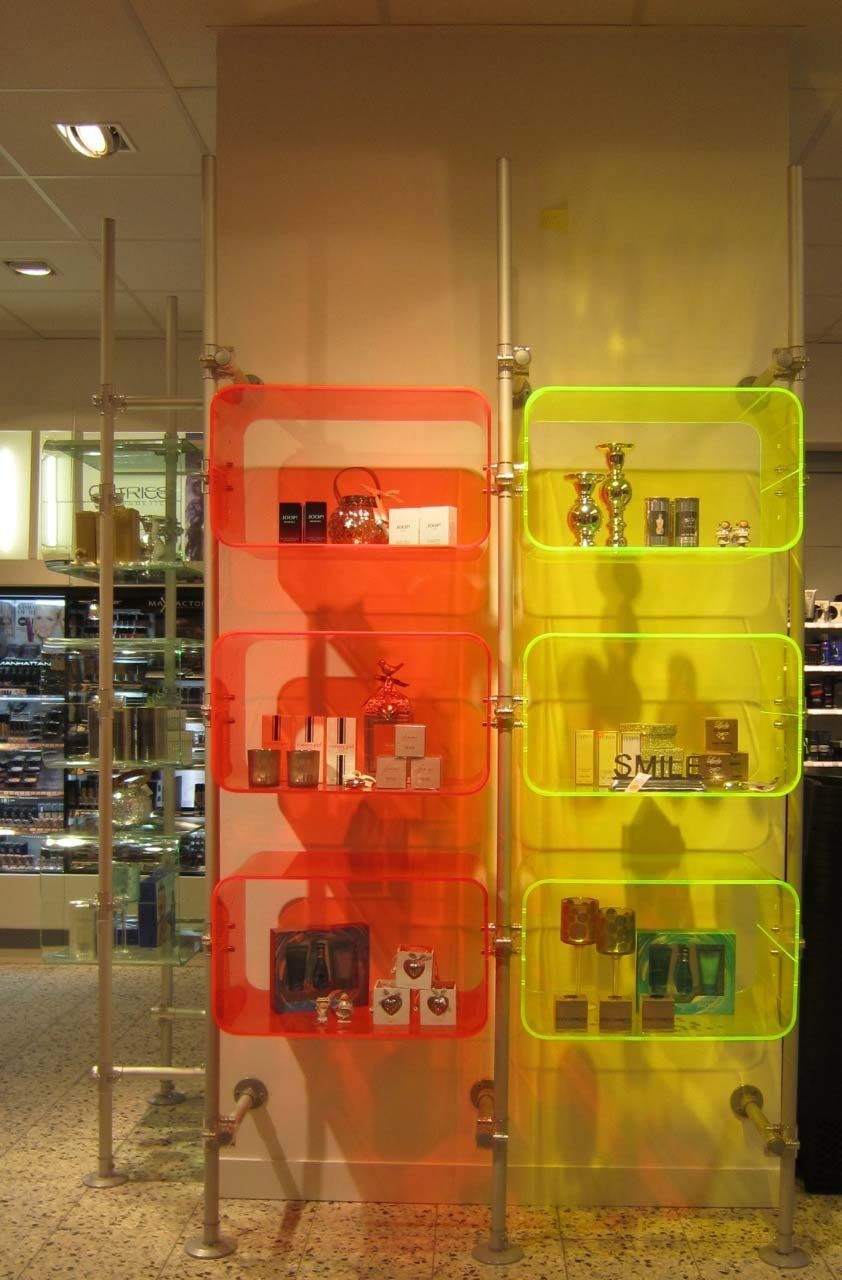 scaffalatura componibile per negozi