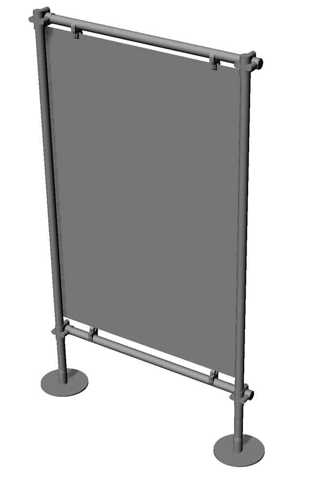 Espositore supporto per grafica per negozi e vetrine