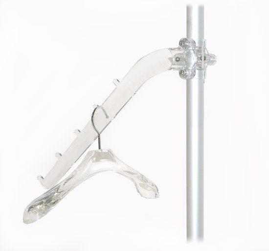 bras de suspension diagonal en acrylique transparent