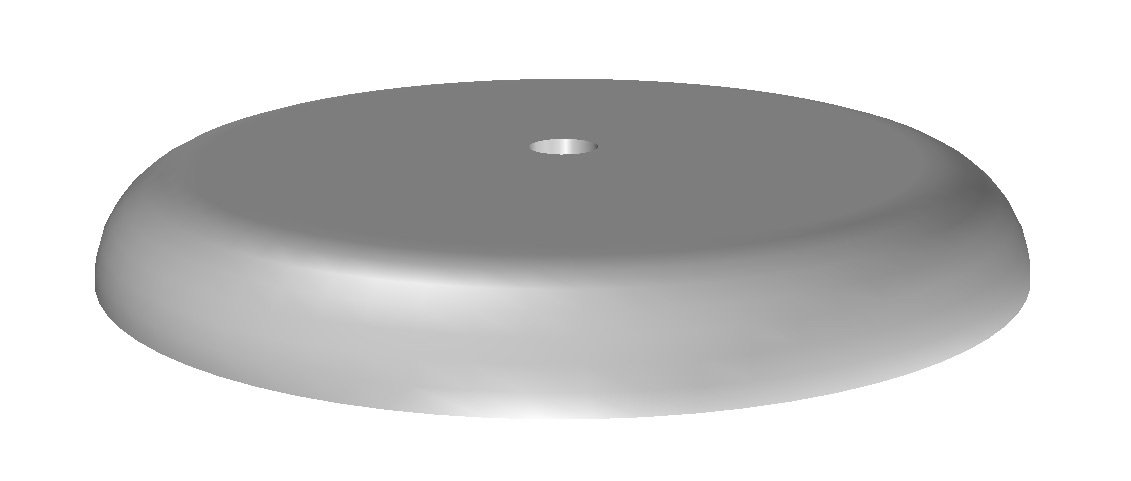 pareti componibili accessori base tonda piccola in metallo