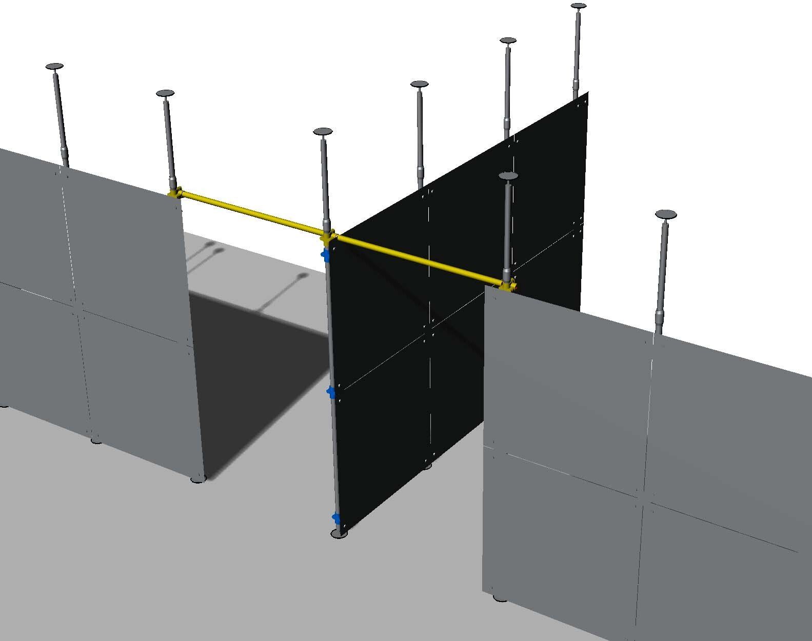 pannelli divisori componibili per aree riservate private centri estetici