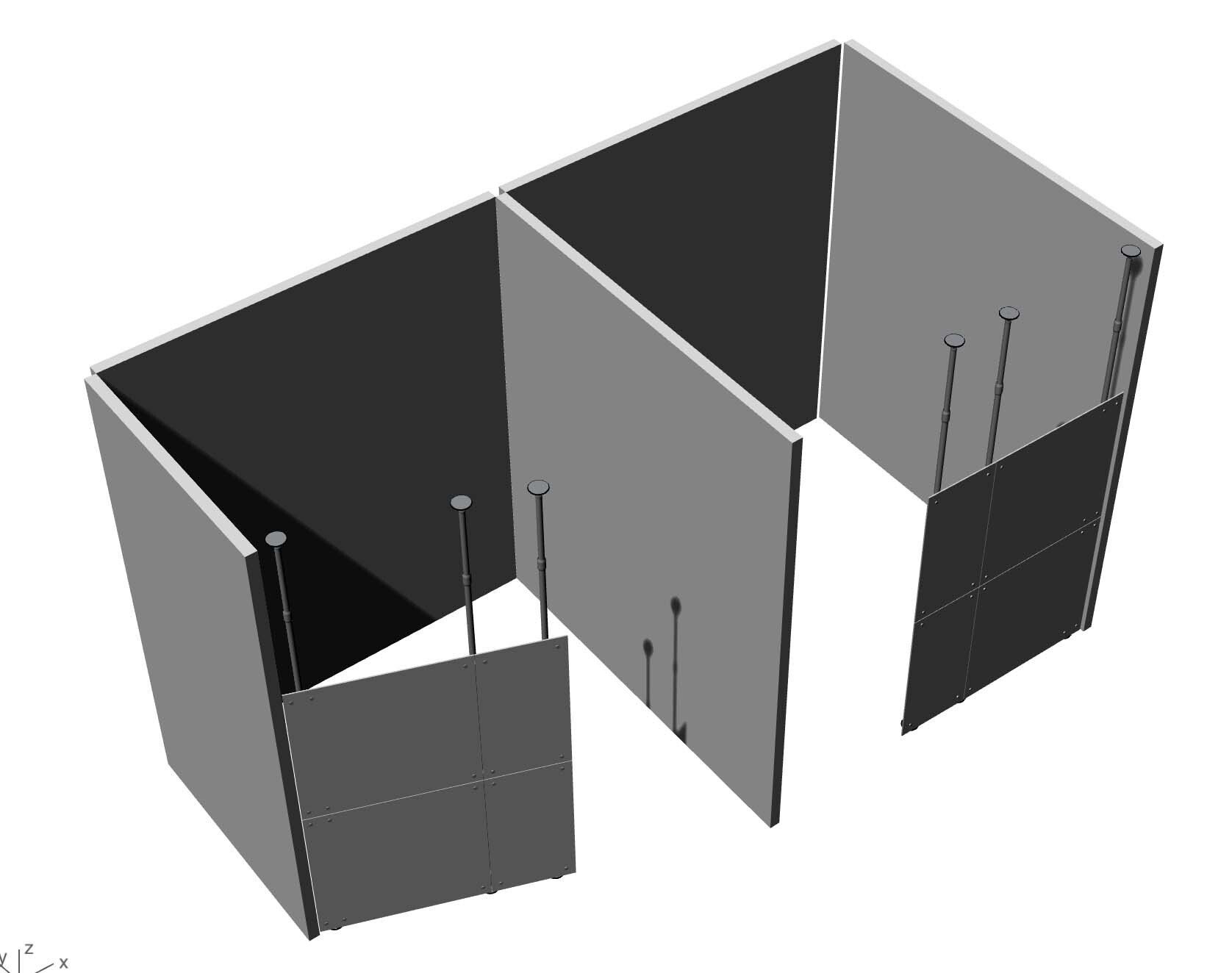 pannelli divisori componibili per aree riservate private centri estetici