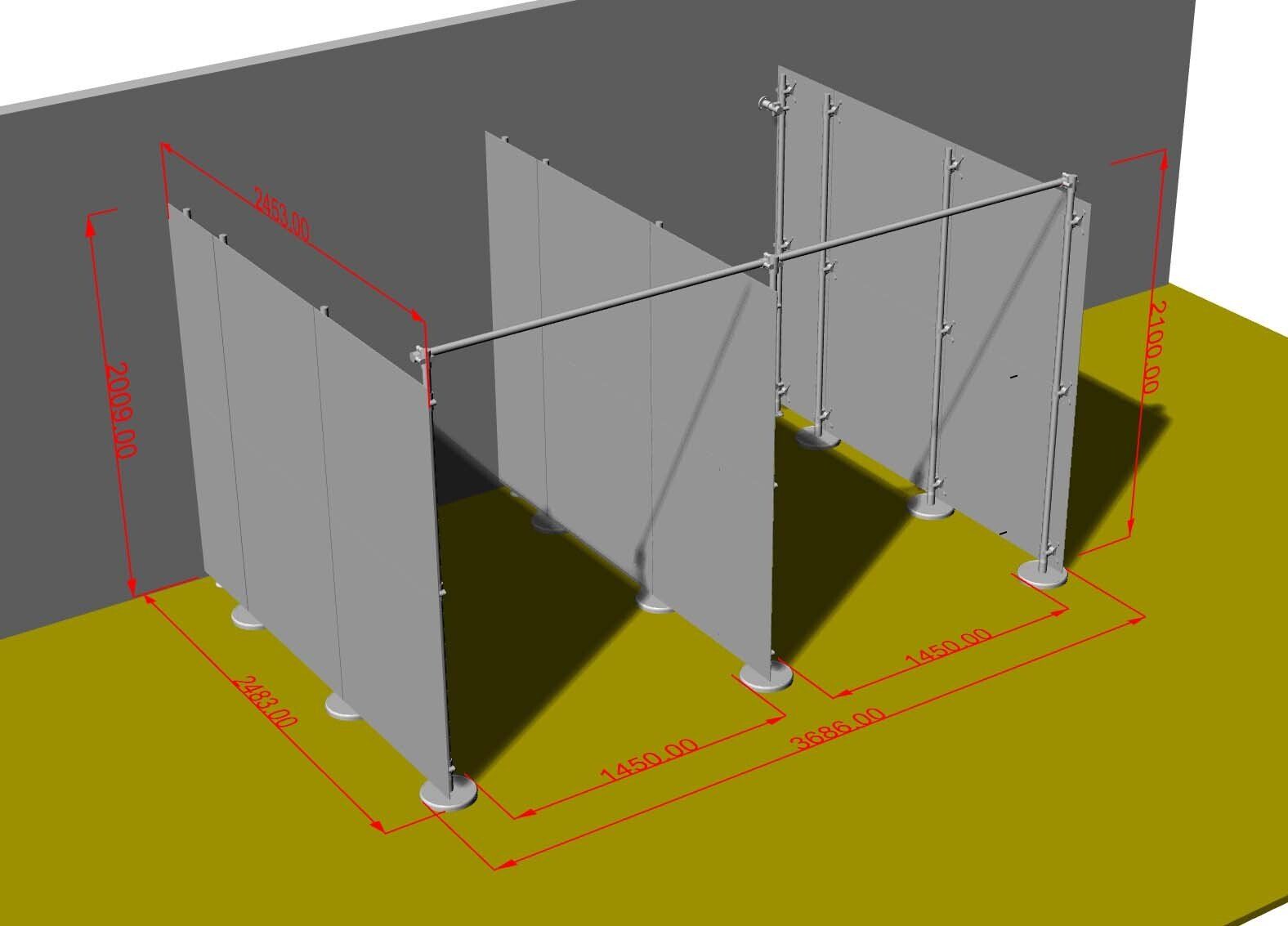 pannelli divisori componibili per aree riservate privacy centri estetici
