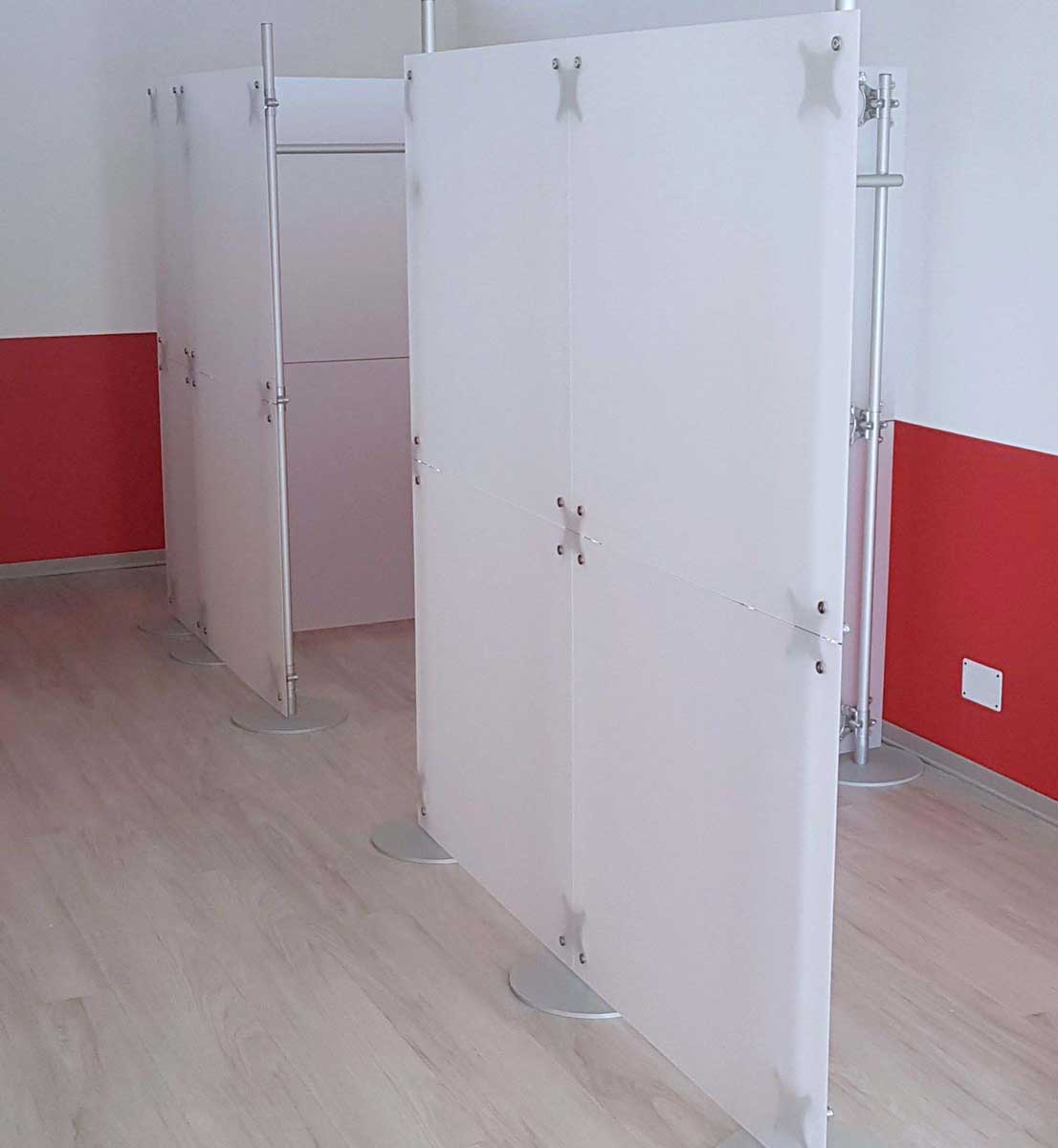 pannelli divisori componibili per aree riservate privacy centri estetici