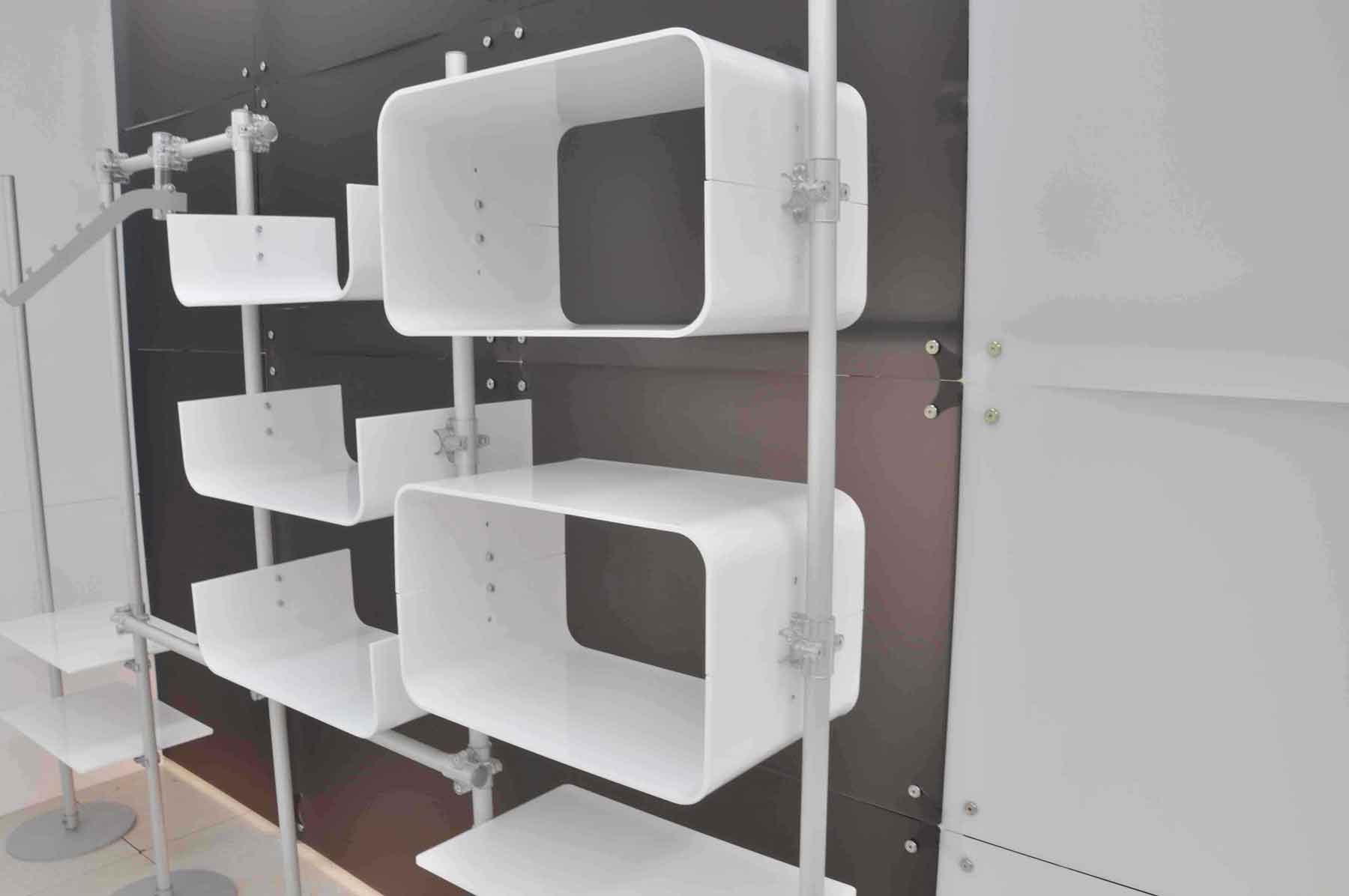 scaffalatura componibile per negozi