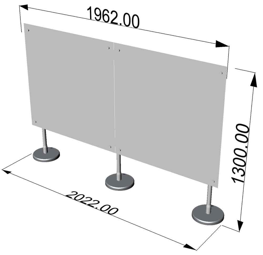 pareti basse curve divisori autoportanti