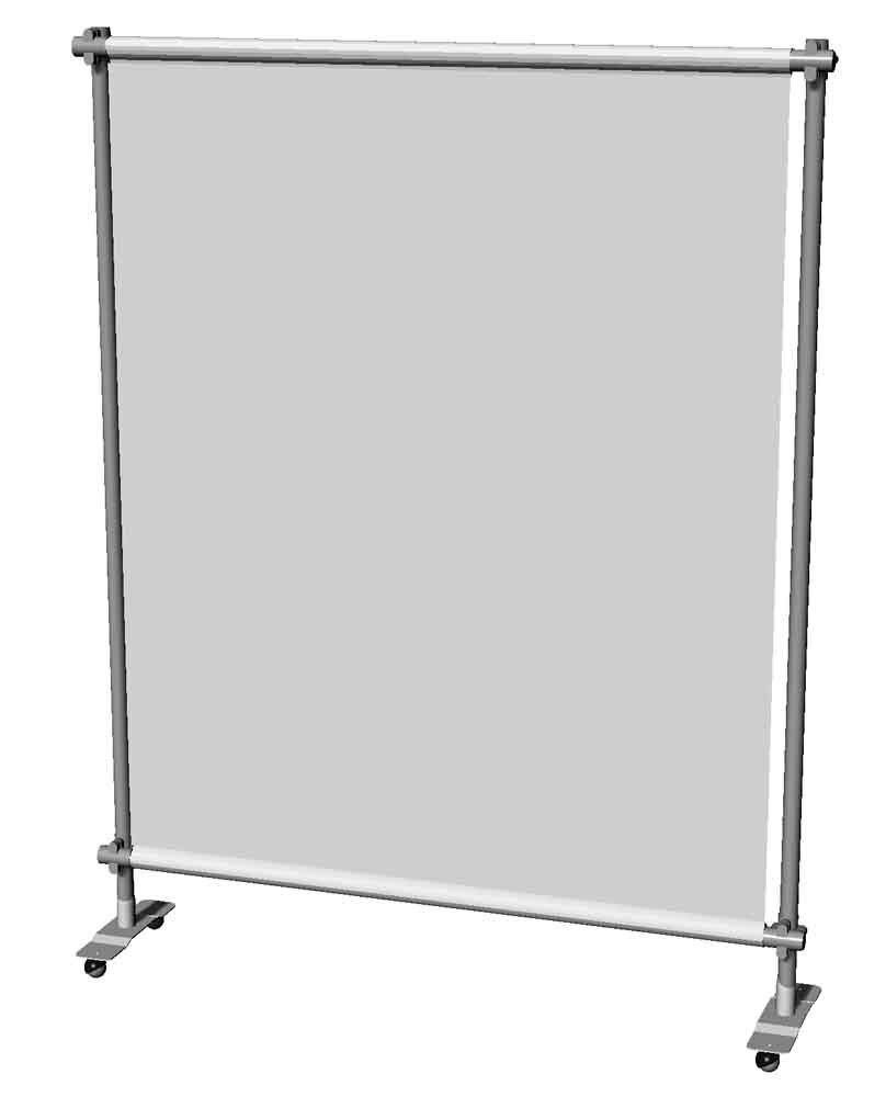 pannelli divisori leggeri mobili su ruote per hub centri vaccinali covid