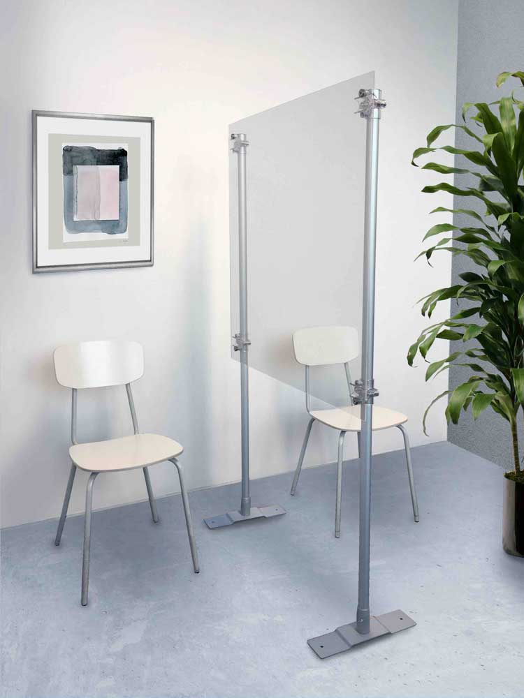 pannello divisorio leggero amovibile trasparente per le PA pubbliche amministrazioni