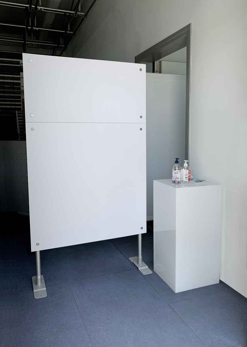 separé divisorio mobile bianco opaco h 180 cm