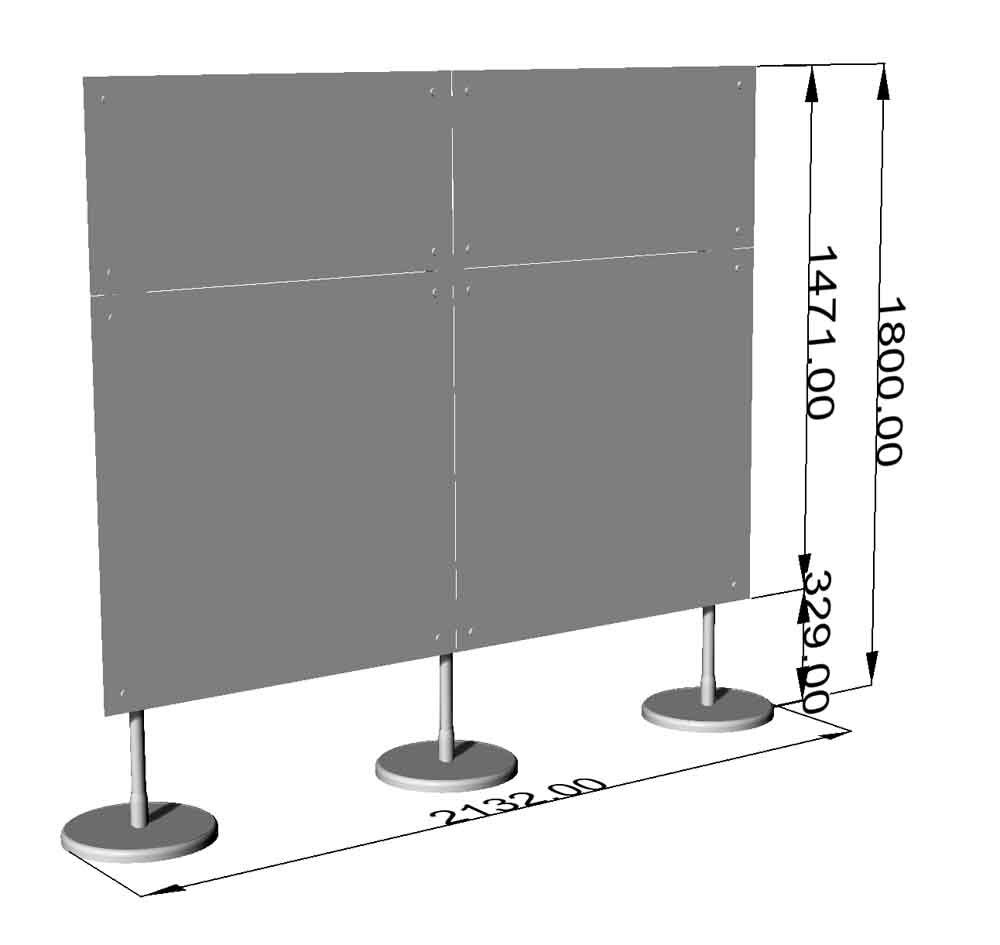Pareti lineari 150 cm