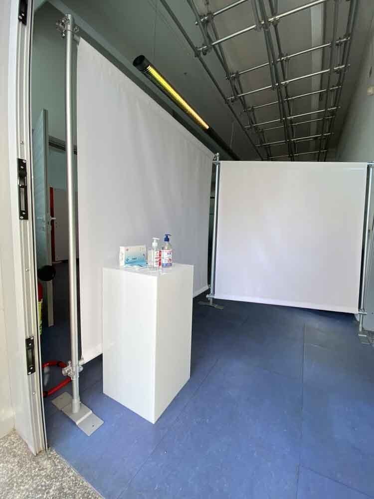 pannelli centro hub vaccinale covid