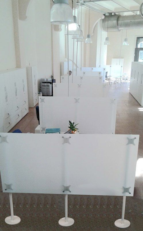 Pannelli divisori Altezza 150cm per uffici open space colore bianco