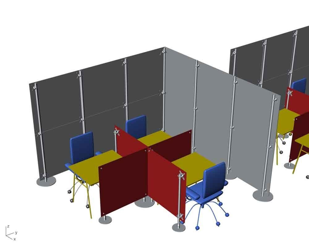 pareti divisorie basse scrivania per le PA pubbliche amministrazioni