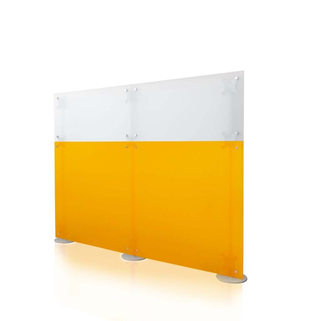 Pannello divisorio per bar e ristoranti bianco e arancio