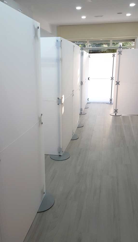 pareti divisorie 'a cabina'