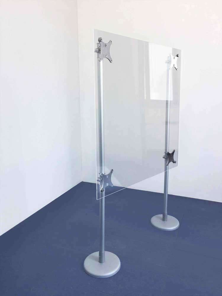 pannelli divisori trasparenti per tavoli mense