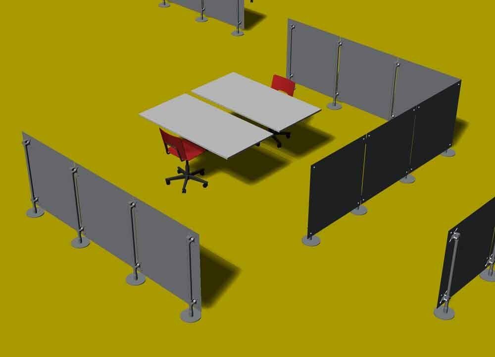 pareti divisorie basse scrivania per le PA pubbliche amministrazioni