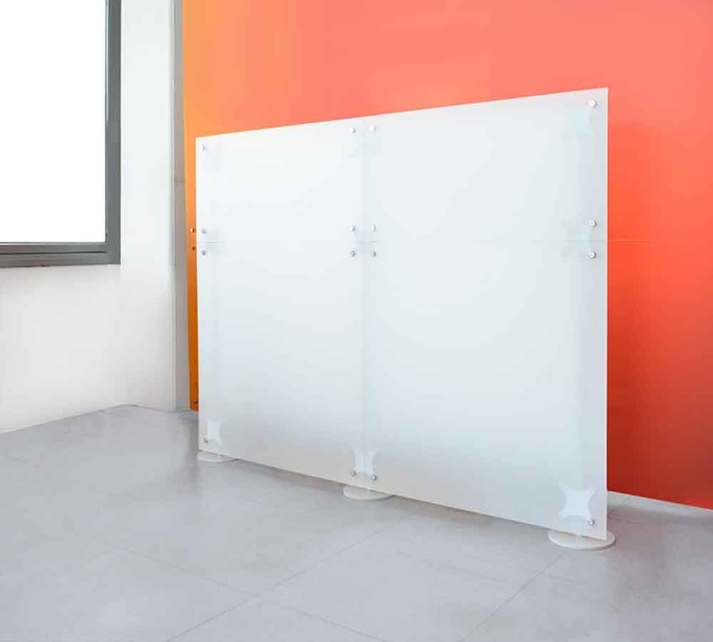 paretina dritta bassa autoportante colore bianco