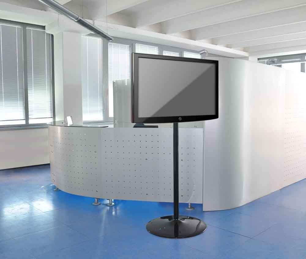 supporto per monitor  linea design colore nero lucido