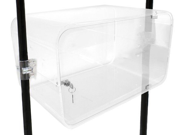 scaffale a mensole trasparenti componibile per negozio