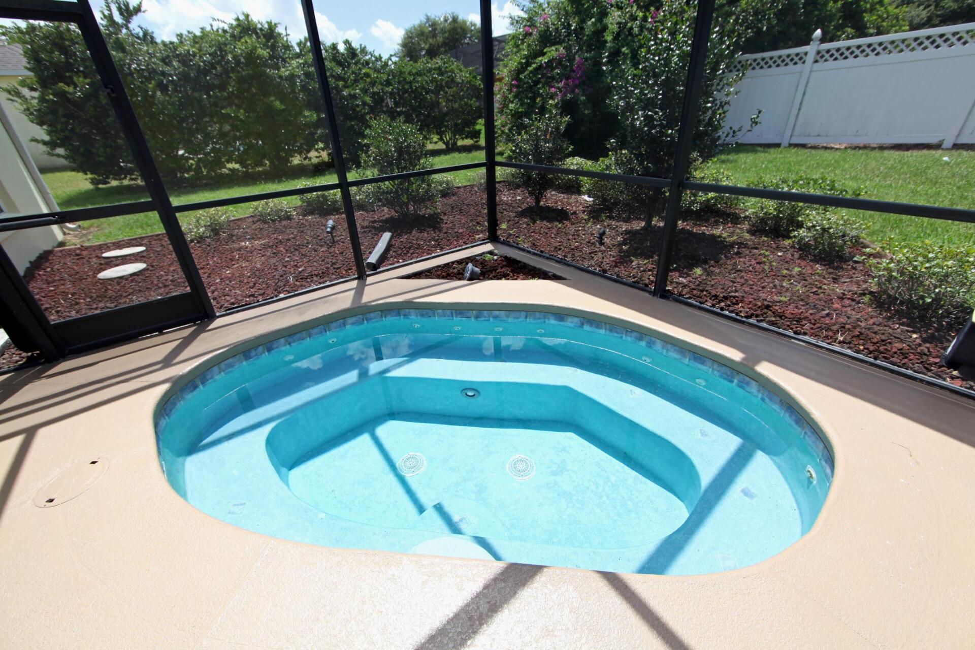 newly installed hot tubs