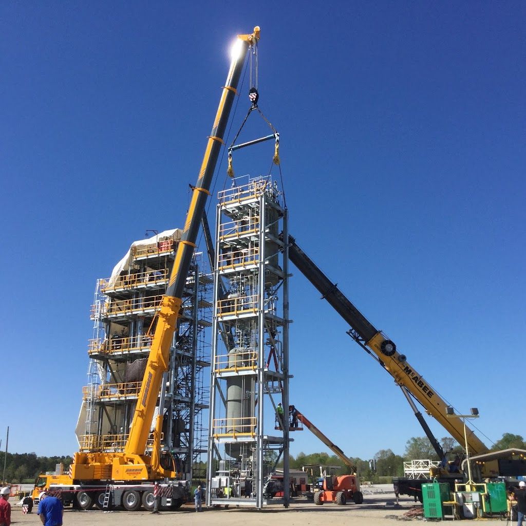 Two Cranes On Work — Tuscaloosa, AL — Brion Hardin