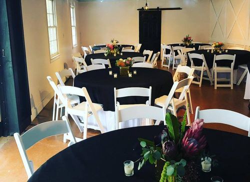 Party Venue — Beautifully Arranged Tables and Chair in Jonesboro, GA