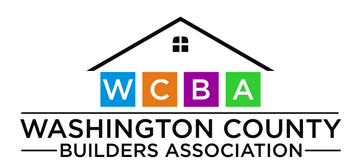 The logo for the washington county builders association