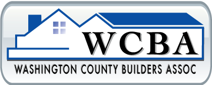 The logo for the washington county builders association