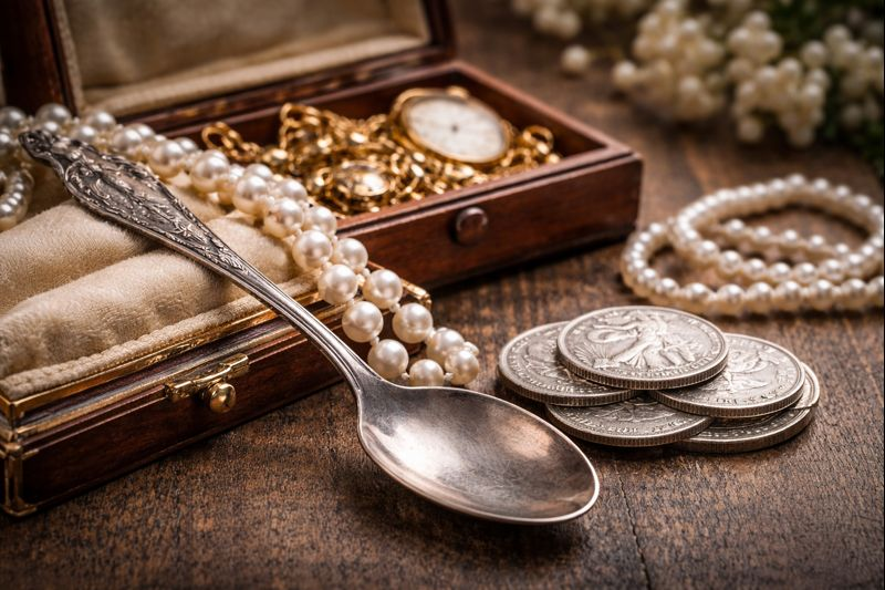 silver spoon and other finery