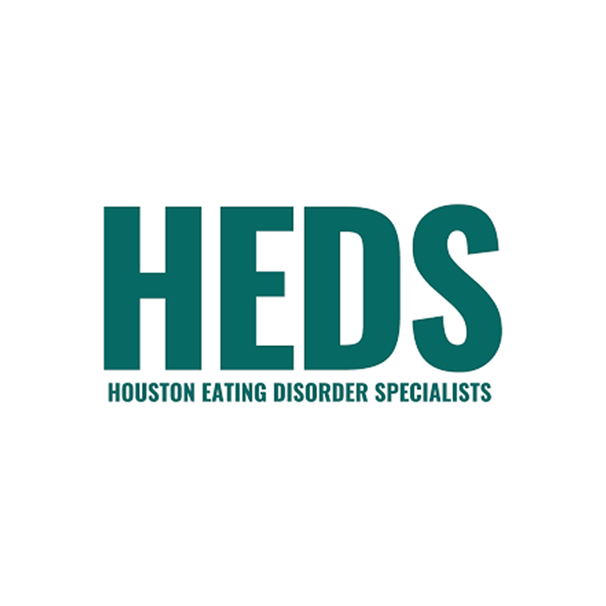 HEDS logo in teal text with “Houston Eating Disorder Specialists” beneath it