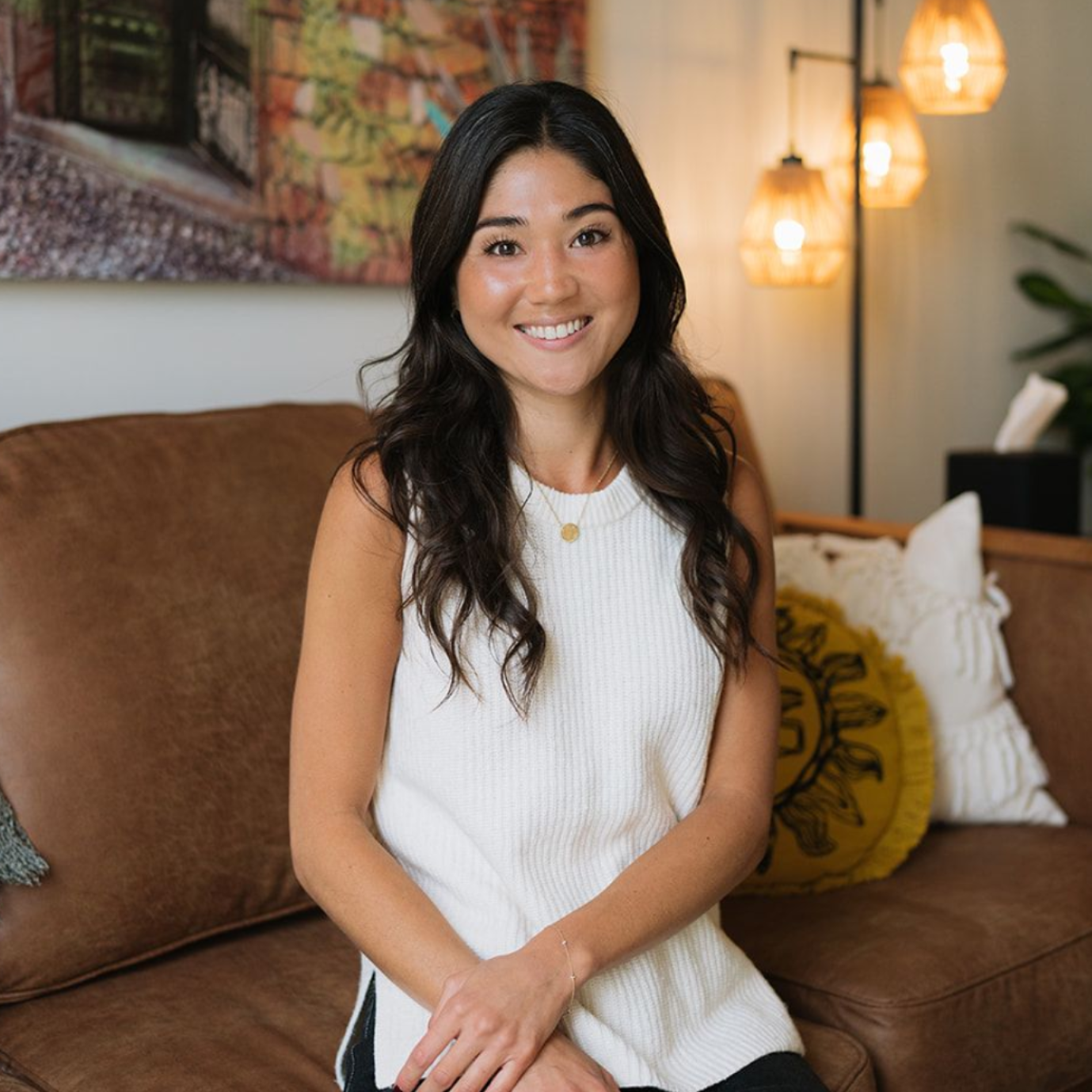 Rachel Chang smiling at the camera.