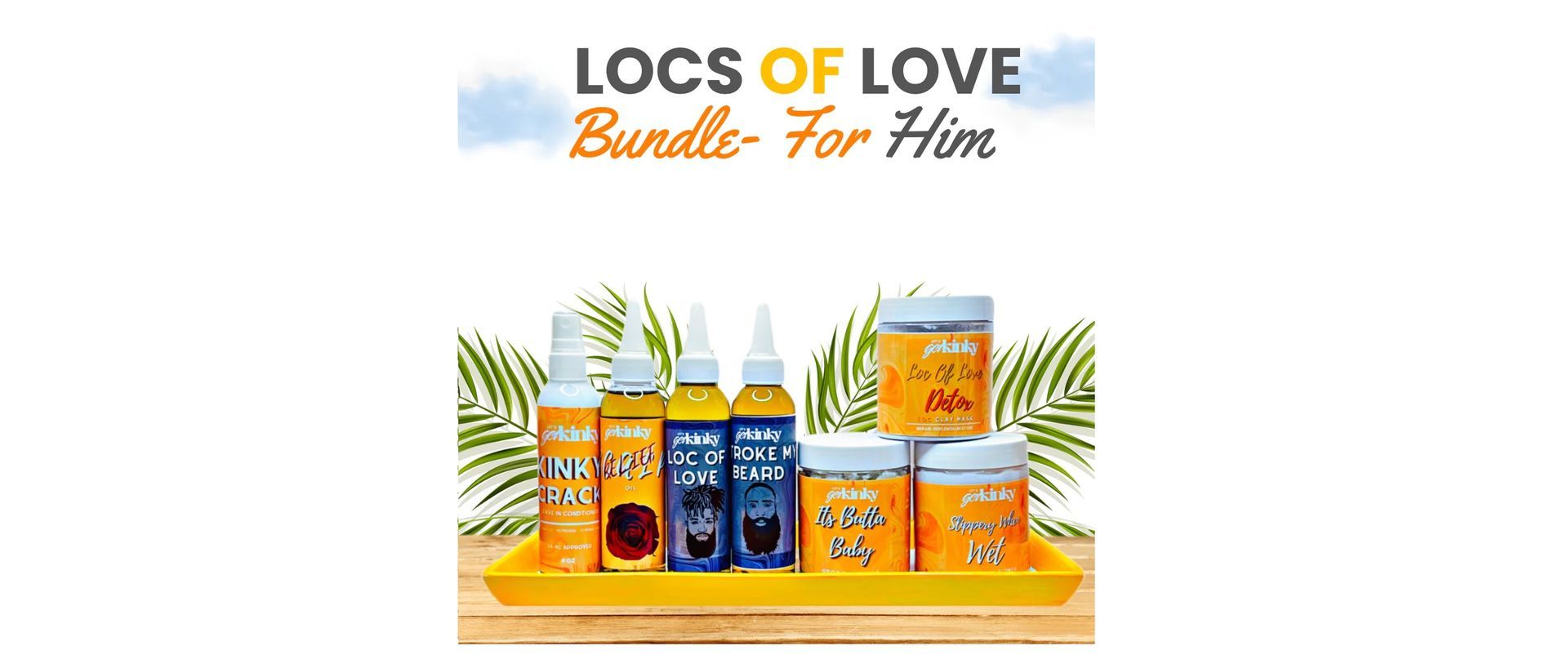 a picture of a bundle for a man called locs of love