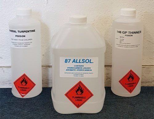 Solvents for all your  paint thinning requirements