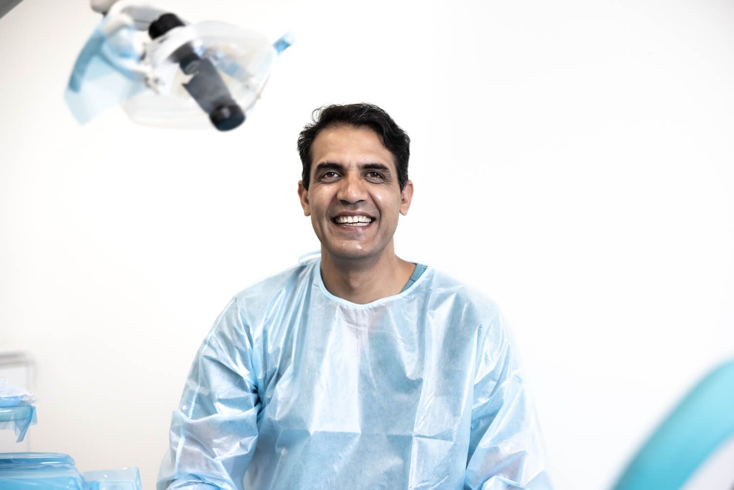 Dr. Harry Ramana at the Baji Denture Clinic in Macksville