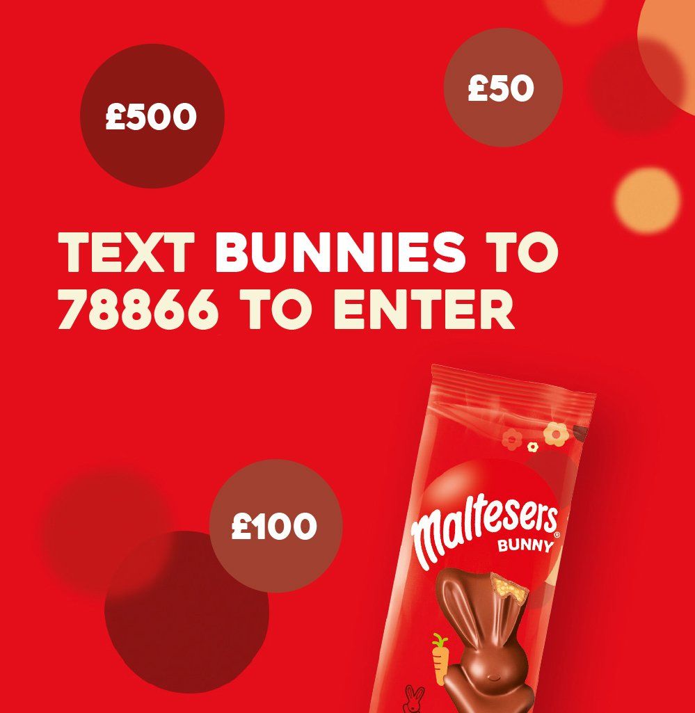 Cymba Maltesers Bunny Text To Win Campaign