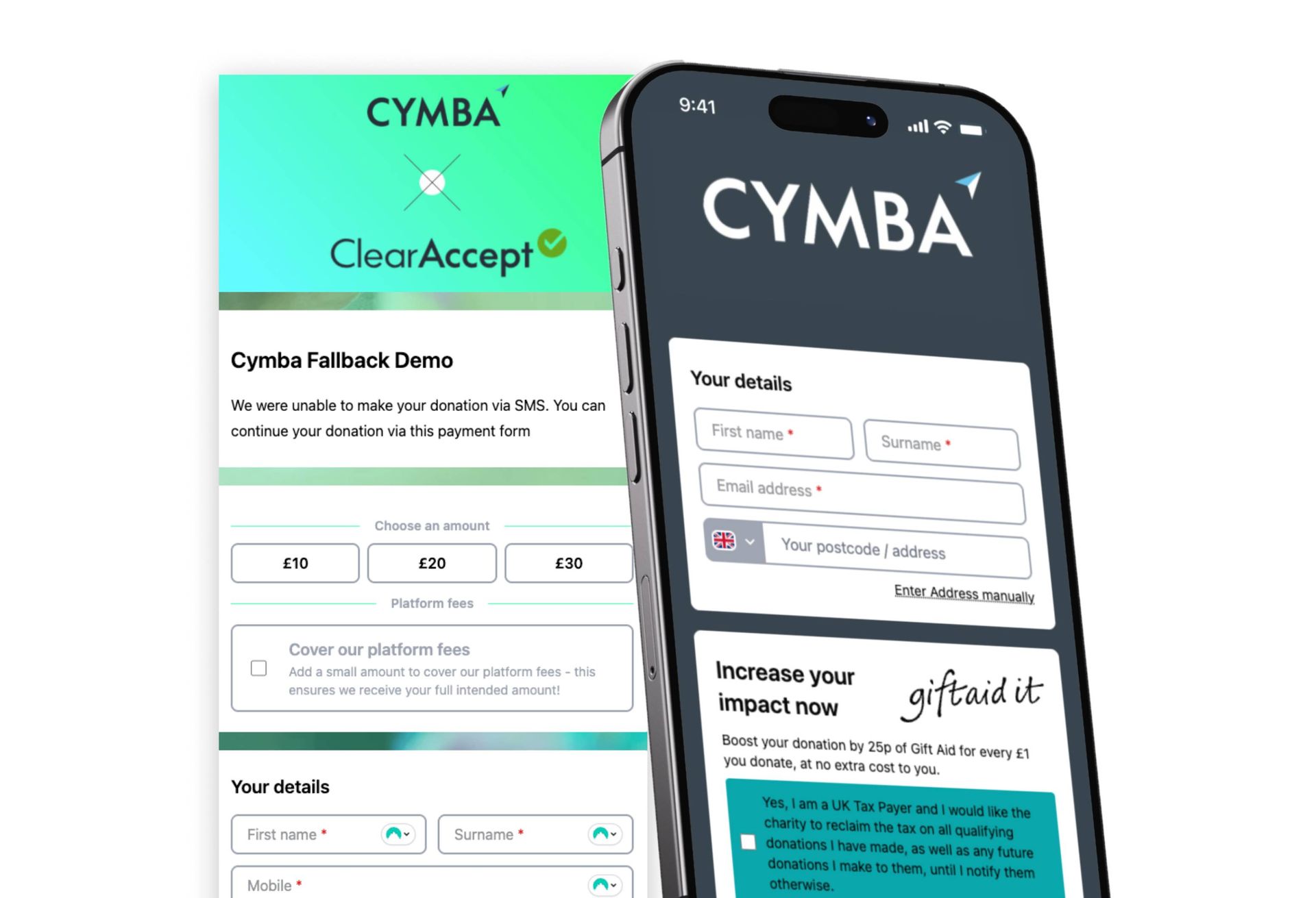 You design your forms to capture the information you require
