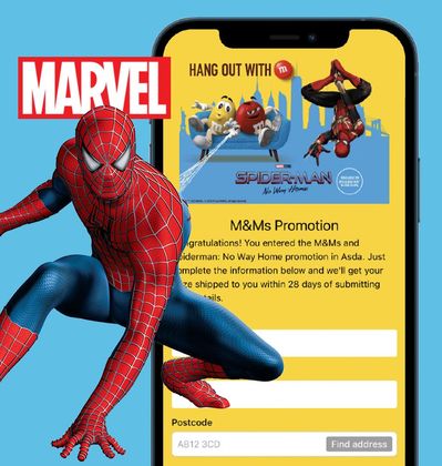 Marvel Spiderman and M&Ms competition