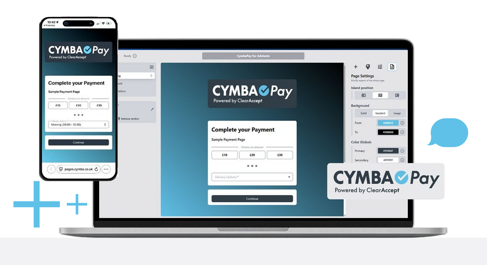 Microsites with payment integration