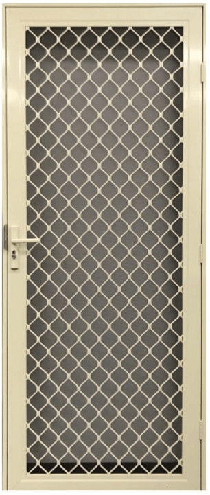 SecureGrille Aluminium Diamond Grille Hinged Security Door