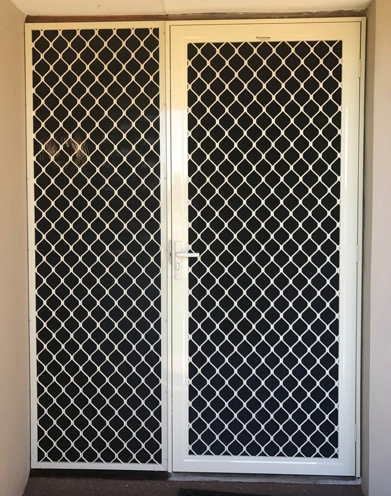 Hinged SecureGrille Aluminium Diamond Grille Security Doors