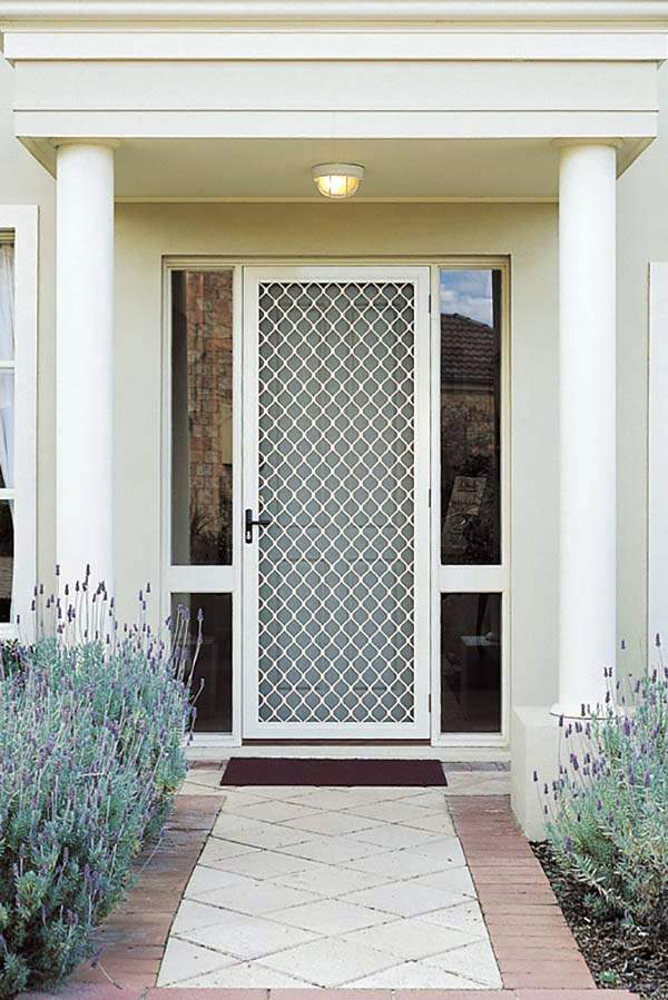SecureGrille Aluminium Diamond Grille Hinged Security Door