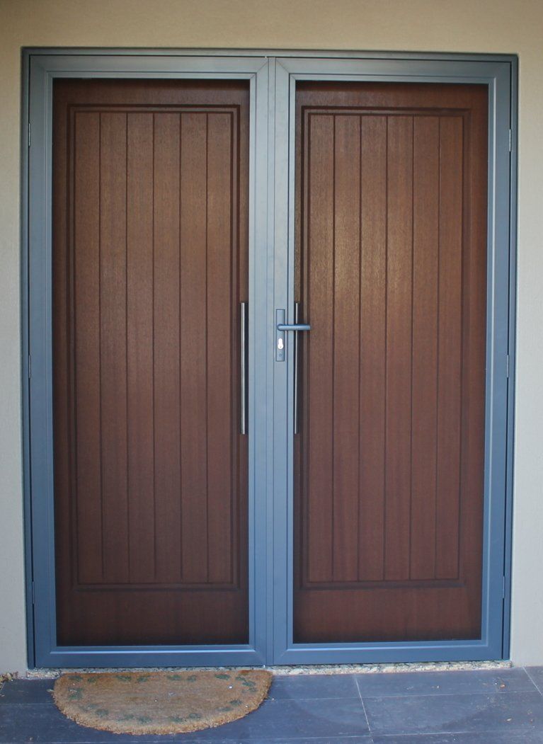 PROMESH Stainless Steel Hinged Security Double Doors