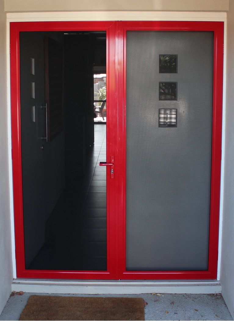 PROMESH Stainless Steel Hinged Security Double Doors
