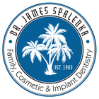 The logo for dr. james spalenka cosmetic and implant dentistry