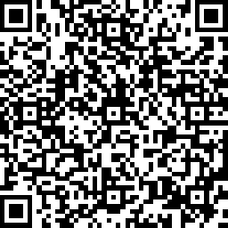 QR code with a pattern of black and white squares.